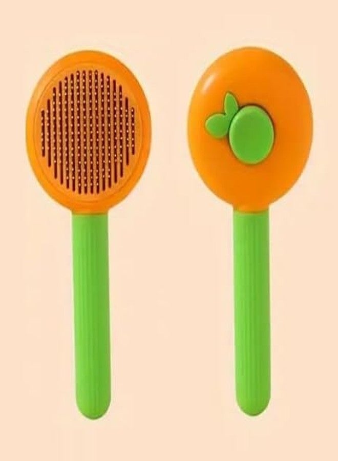 KittuPet فرشاة كيتو بيت للقطط مع زر تحرير، فرشاة للقطط المنزلية المتساقطة، فرشاة للقطط ذات الشعر الطويل أو القصير، فرشاة تنظيف القطط، مشط للقطط الصغيرة، تدليك الأرانب، إزالة الشعر المتساقط، قطعة واحدة - Image 1